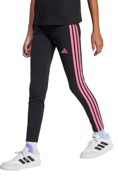 Dětské legíny adidas černá barva, s potiskem, JY0569