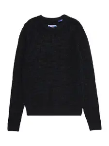 Jack & Jones Junior Sveter 'JJGLOBAL'  tmavomodrá
