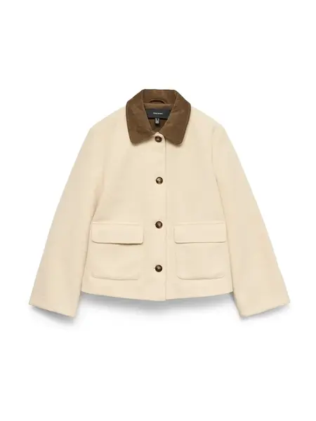 VERO MODA Prechodná bunda 'VMFlorence'  krémová / hnedá