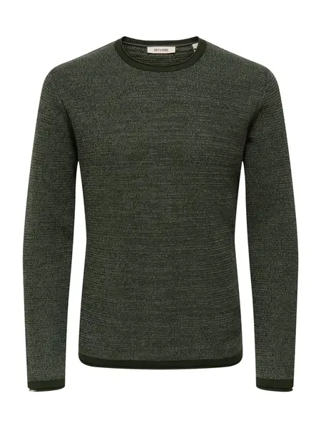 Only & Sons Sveter 'ONSERIC'  zelená melírovaná