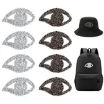 16Pcs 2 Colors Eye Hotfix Rhinestone