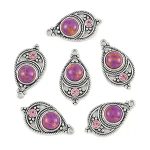 Bohemian Dyed Synthetic Turquoise Pendants