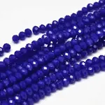 Faceted Rondelle Glass Beads Strands