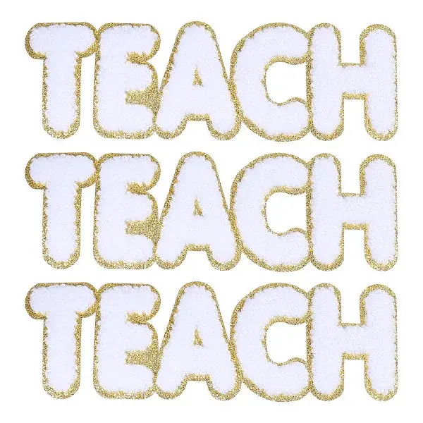 Chenille Embroider Thread Iron on/Sew On Patches