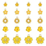 20Pcs 5 Style Alloy Enamel Pendants