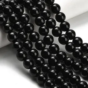 Natural Black Onyx(Dyed & Heated) Beads Strands
