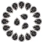 30Pcs Glass Sew on Rhinestone