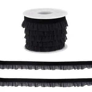 5 Yards Elastic Velvet Organza Ribbon