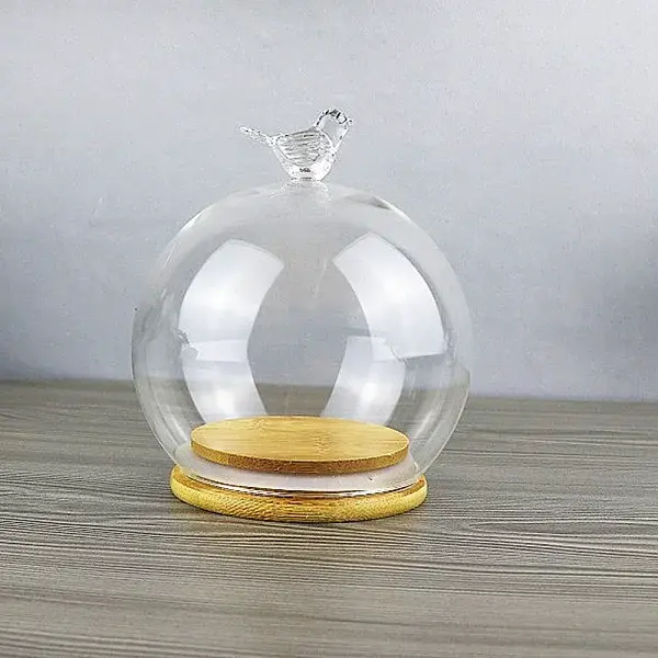 Bird Glass Dome Cover