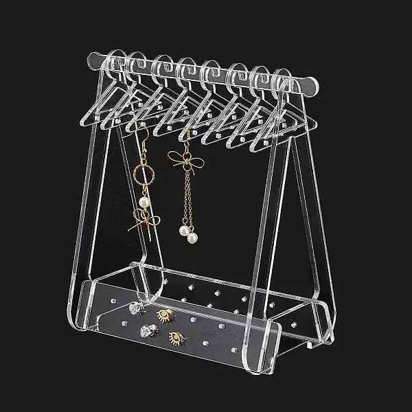 Coat Hanger Removable Acrylic Earring Displays