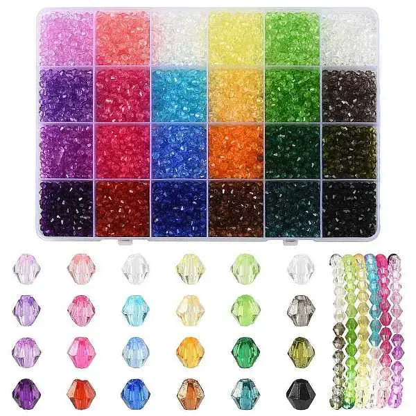 138g 23Colors Transparent Acrylic Beads