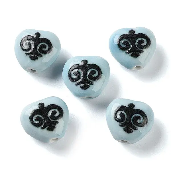 Printed Handmade Porcelain Beads