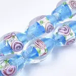 Handmade Silver Foil Glass Lampwork Beads