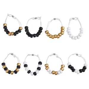 8Pcs 8 Style Plastic Beaded Golf Score Counters