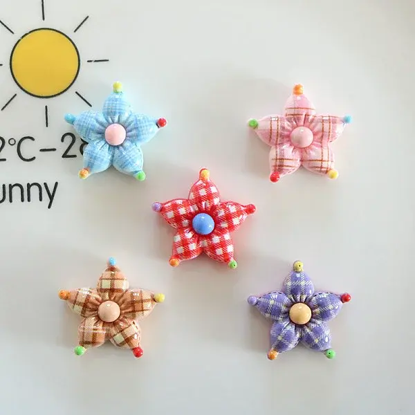 Tartan Pattern Opaque Resin Cabochons