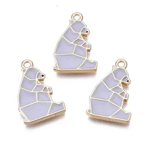 Rack Plating Alloy Enamel Pendants