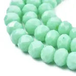 Opaque Solid Color Glass Beads Strands