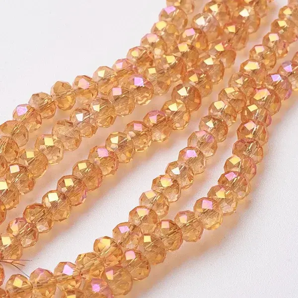 Electroplate Glass Beads Strands