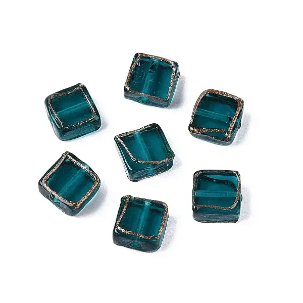 Handmade Gold Sand Lampwork Beads