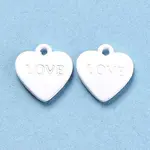 Heart Alloy Spray Painted Charms