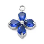 304 Stainless Steel Micro Pave Cubic Zirconia Pendants