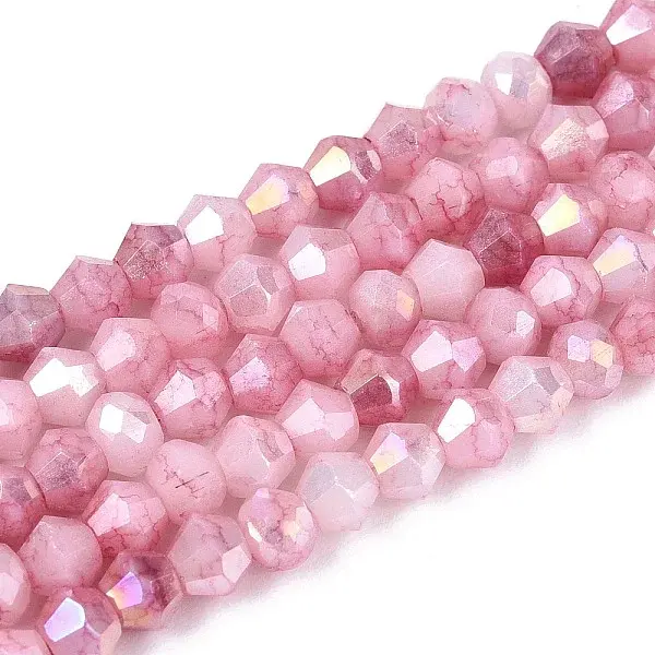 Ombre Effect Dyed Glass Beads Strands