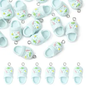 20Pcs Opaque Resin Pendants