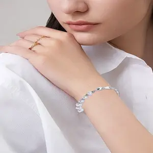 1Pc Alloy Resin Bangle for Women