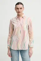 Bavlněná košile PS Paul Smith růžová barva, regular, s klasickým límcem, W2R.331B.P31281