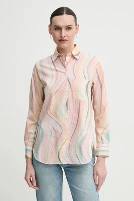 Bavlněná košile PS Paul Smith růžová barva, regular, s klasickým límcem, W2R.331B.P31281