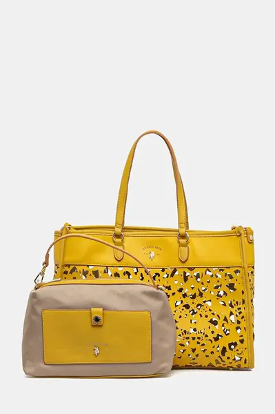 Kabelka U.S. Polo Assn. Road žlutá barva, BEU1R8646WWI