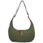 Trendy textilní dámská kabelka na rameno Ester, zelená