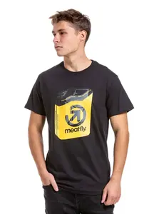 Meatfly pánské tričko Fueled Black | Černá | Velikost S | 100% bavlna
