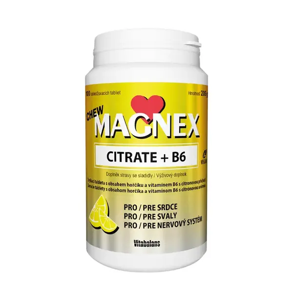 Magnex Citrate 375 mg + B6 100 tablet