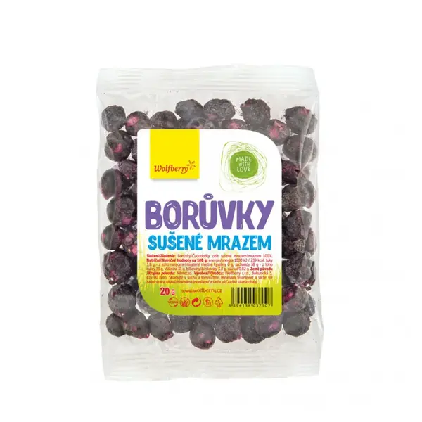 WOLFBERRY Čučoriedky sušené mrazom 20 g