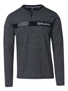 KOROSHI Tričko  sivá / čierna