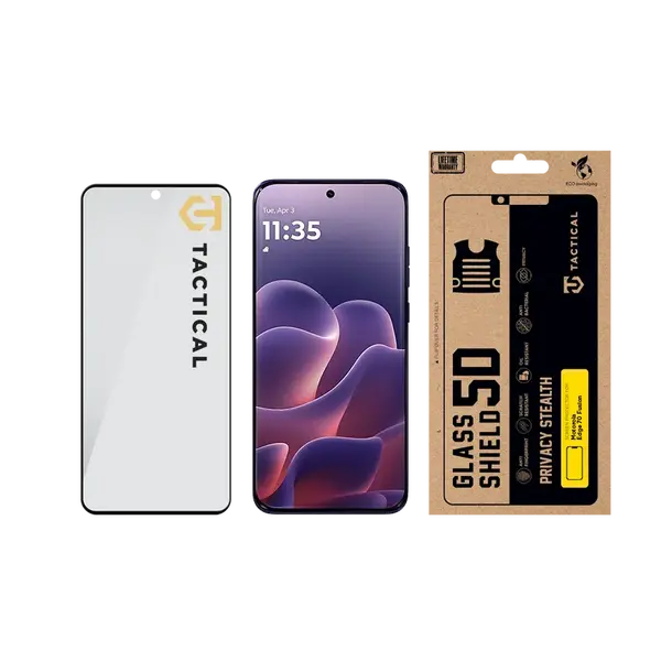 Ochranné sklo Tactical Glass Shield Privacy Stealth 5D pro Motorola Edge 70 Fusion, černá