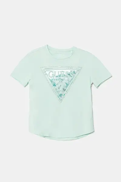 Dětské tričko Guess tyrkysová barva, J5GI15 K6YW4