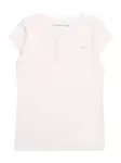 Abercrombie & Fitch Tričko 'ESSENTIAL'  strieborná / biela