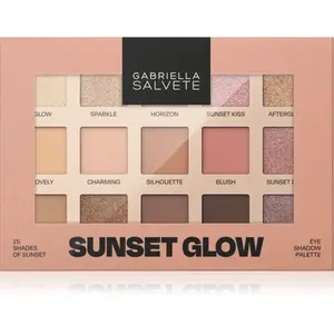 Gabriella Salvete Sunset Glow 15 Shades of Sunset paletka očných tieňov 15 g