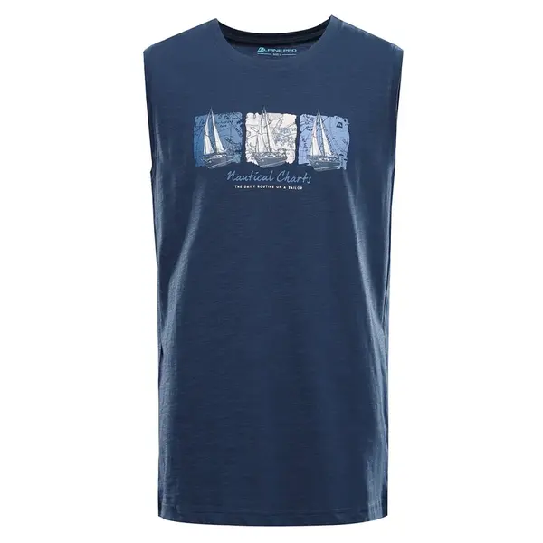 Pánské bavlněné tílko alpine pro quaret 2 modrá l