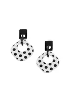 SOHI Náušnice 'Aeryn'  čierna / biela
