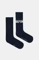 Ponožky Tommy Hilfiger 2-pack pánské, tmavomodrá barva, 701232598