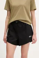 Outdoorové šortky Picture Oslon dámské, černá barva, high waist, WSH0102