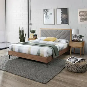 Posteľ Margarita 160 sivá/prírodné