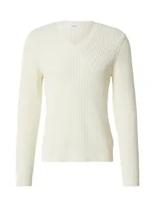 DAN FOX APPAREL Sveter 'Marlon'  šedobiela