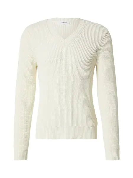 DAN FOX APPAREL Sveter 'Marlon'  šedobiela