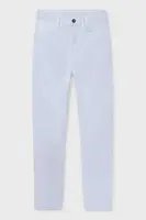 Dětské kalhoty Mayoral slim fit basic bílá barva, hladké, 520
