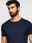 Ombre Classic BASIC men's cotton T-shirt - navy blue