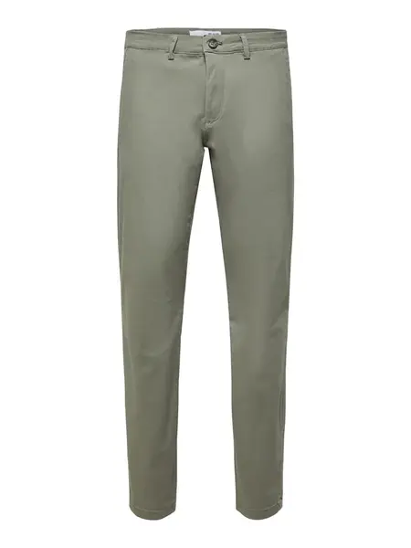 SELECTED Chino nohavice 'Miles Flex'  kaki